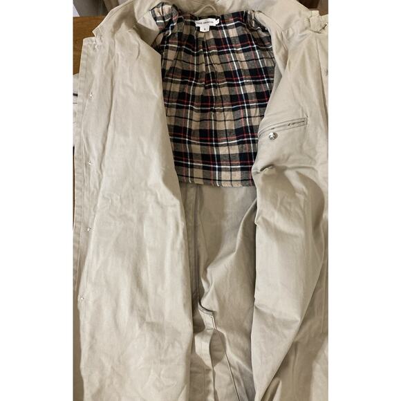 Good American Tan Long Mac Coat - Picture 11 of 13